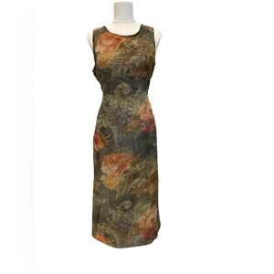 Vintage Christy Lyn Made in USA Floral Sleeveless Maxi Dress Sz:11/12